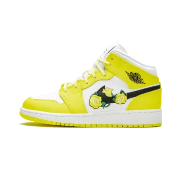 Jordan Air Jordan 1 Mid GS Dynamic Yellow Grade School
