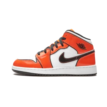Jordan Air Jordan 1 Mid SE GS Turf Orange Grade School
