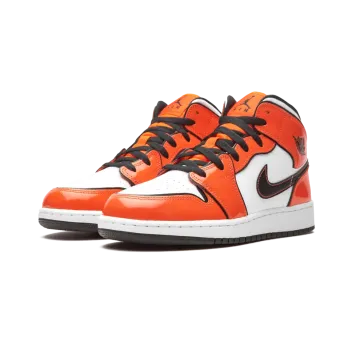 Jordan Air Jordan 1 Mid SE GS Turf Orange Grade School