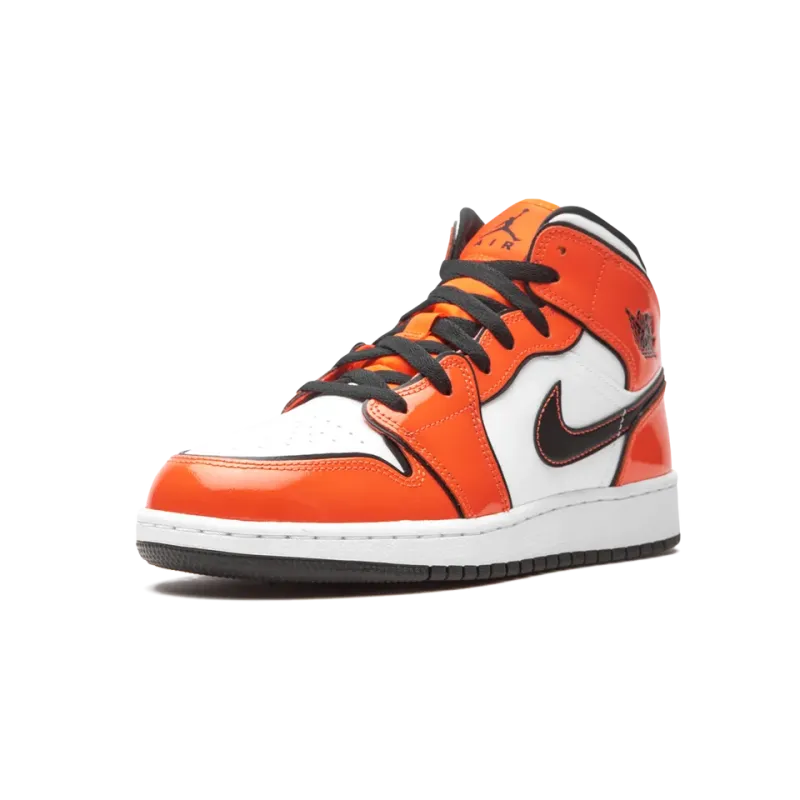 Jordan Air Jordan 1 Mid SE GS Turf Orange Grade School