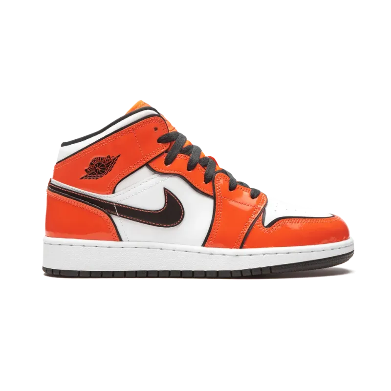 Jordan Air Jordan 1 Mid SE GS Turf Orange Grade School