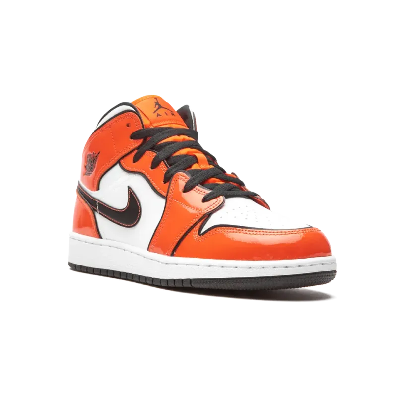 Jordan Air Jordan 1 Mid SE GS Turf Orange Grade School