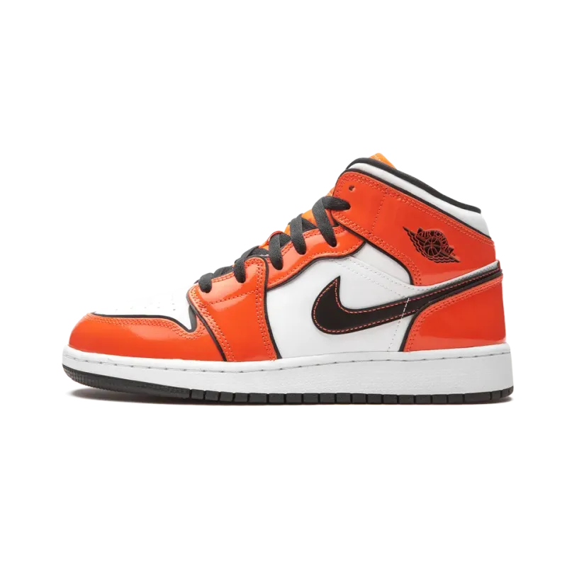 Jordan Air Jordan 1 Mid SE GS Turf Orange Grade School