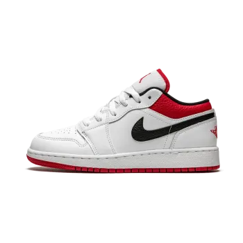 Jordan Air Jordan 1 Low GS White / Gym Red Grade School