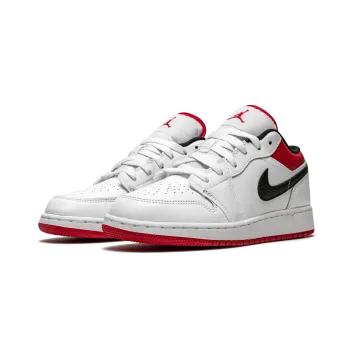 Jordan Air Jordan 1 Low GS White / Gym Red Grade School