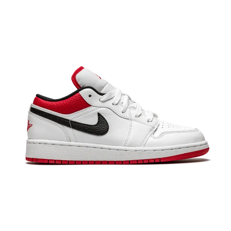 Jordan Air Jordan 1 Low GS White / Gym Red Grade School
