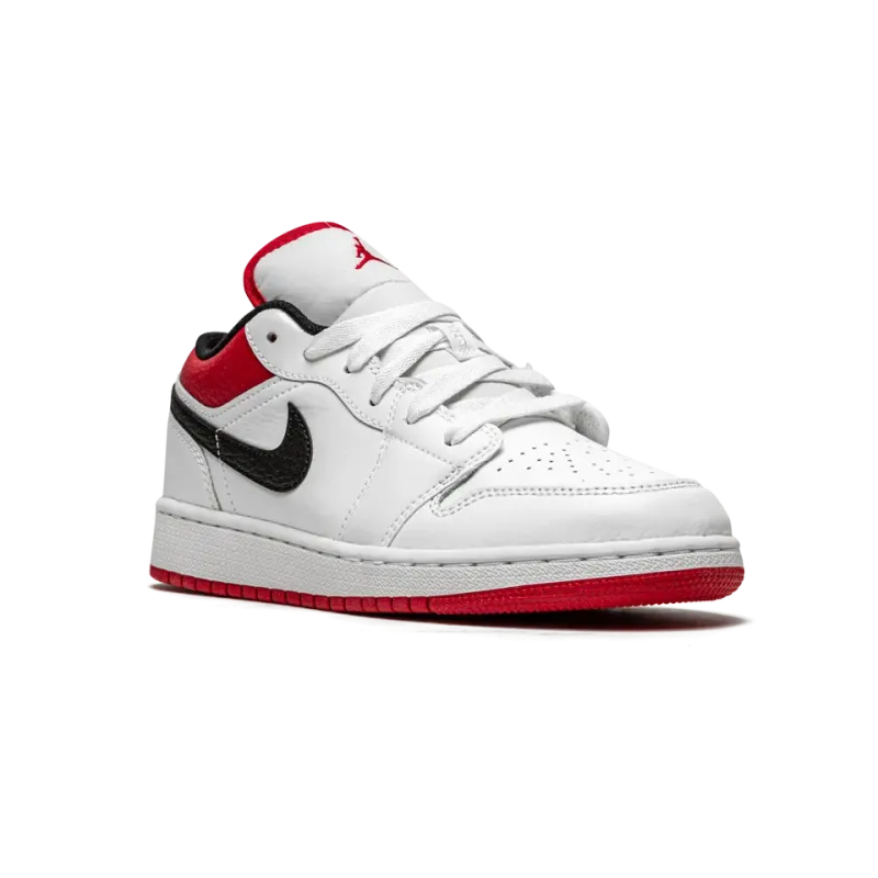 Jordan Air Jordan 1 Low GS White / Gym Red Grade School