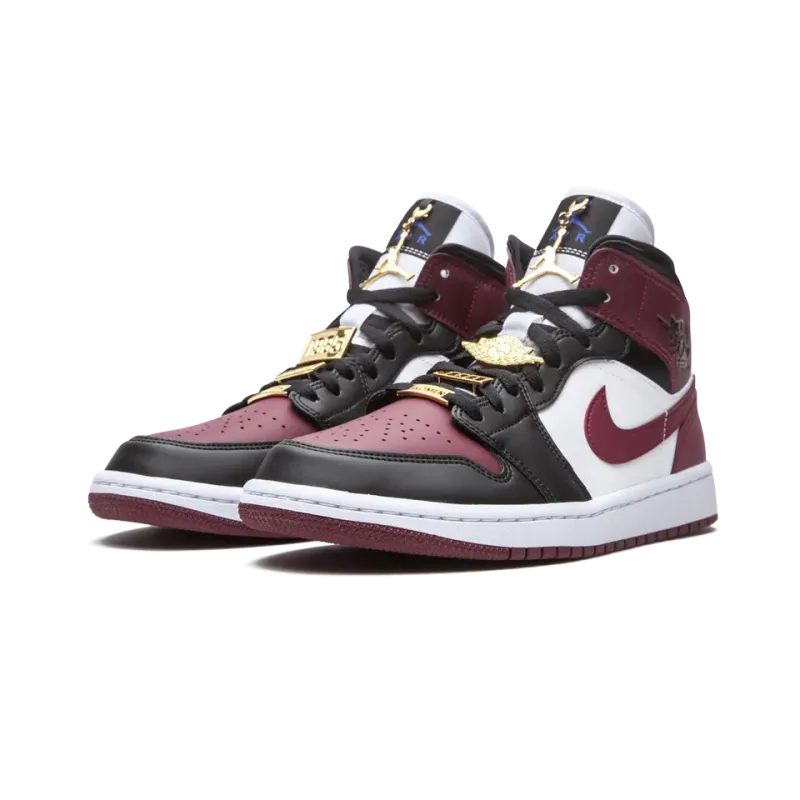 Jordan AIR JORDAN 1 MID SE WMNS Gold Pendants Womens