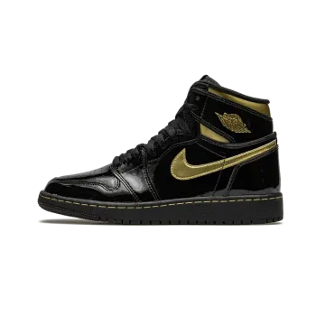 Jordan Air Jordan 1 Retro High OG GS Black Metallic Gold Pre School