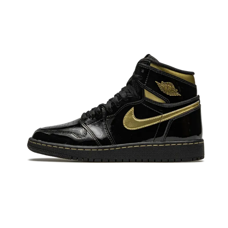 Jordan Air Jordan 1 Retro High OG GS Black Metallic Gold Pre School