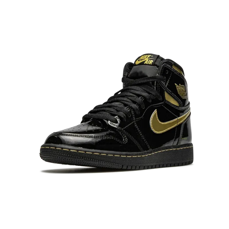 Jordan Air Jordan 1 Retro High OG GS Black Metallic Gold Pre School