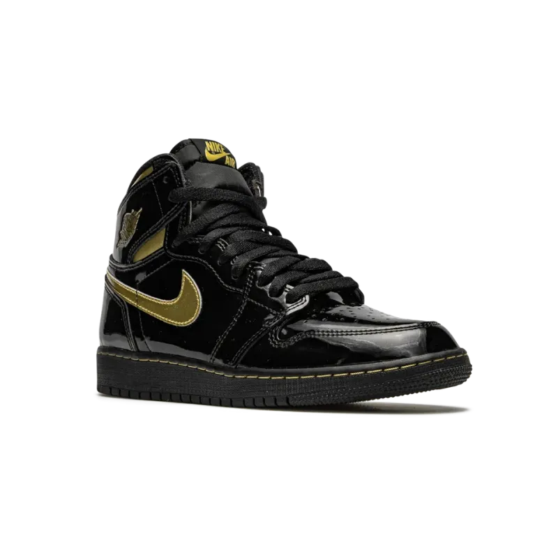 Jordan Air Jordan 1 Retro High OG GS Black Metallic Gold Pre School