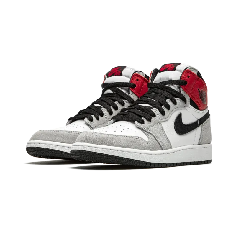 Jordan Air Jordan 1 Retro High OG GS Light Smoke Grey Pre School