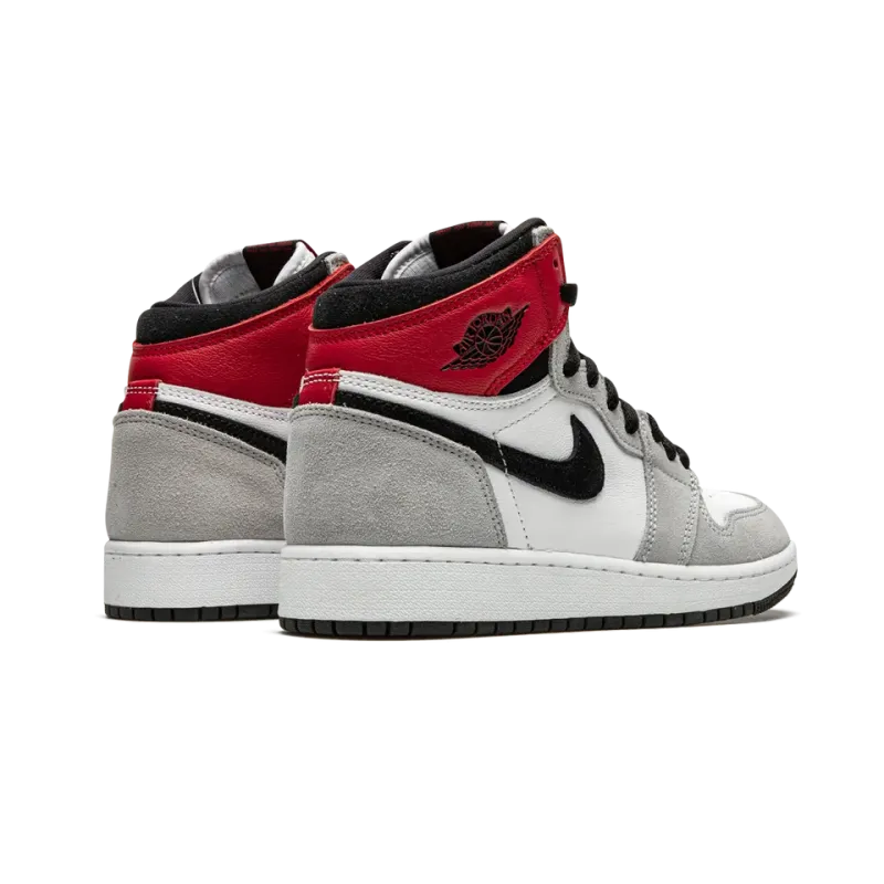 Jordan Air Jordan 1 Retro High OG GS Light Smoke Grey Pre School
