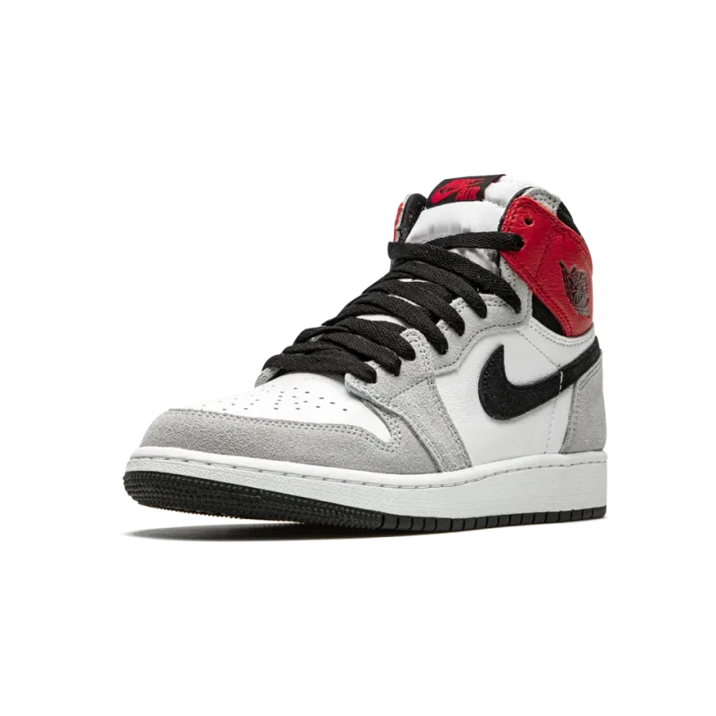 Jordan Air Jordan 1 Retro High OG GS Light Smoke Grey Pre School