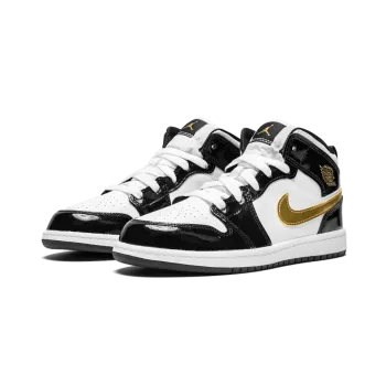 Jordan Jordan 1 MID SE PS Black/Gold Pre School