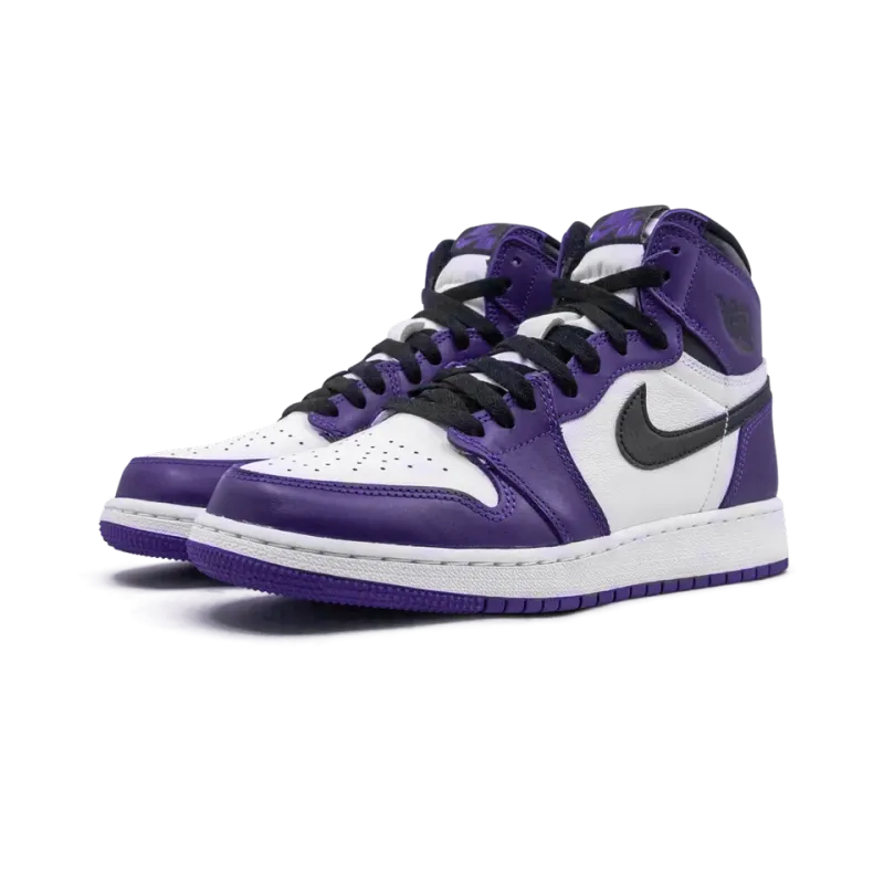 Jordan Air Jordan 1 Retro High OG GS Court Purple 2.0 Pre School