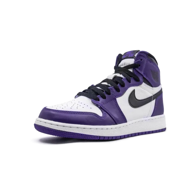 Jordan Air Jordan 1 Retro High OG GS Court Purple 2.0 Pre School