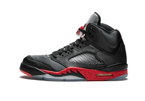 Jordan Air Jordan 5 Retro Satin 'Bred' — Premium Satin Edition for Men