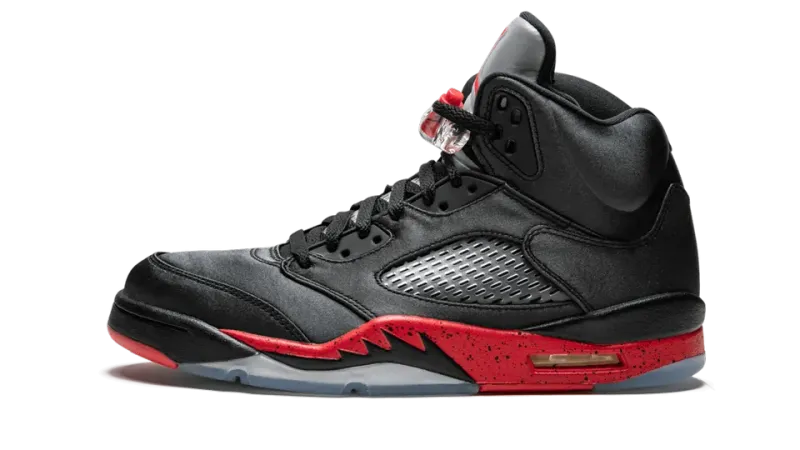 Jordan Air Jordan 5 Retro Satin 'Bred' — Premium Satin Edition for Men