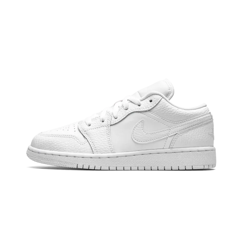 Jordan Air Jordan 1 Low GS Triple White Grade School