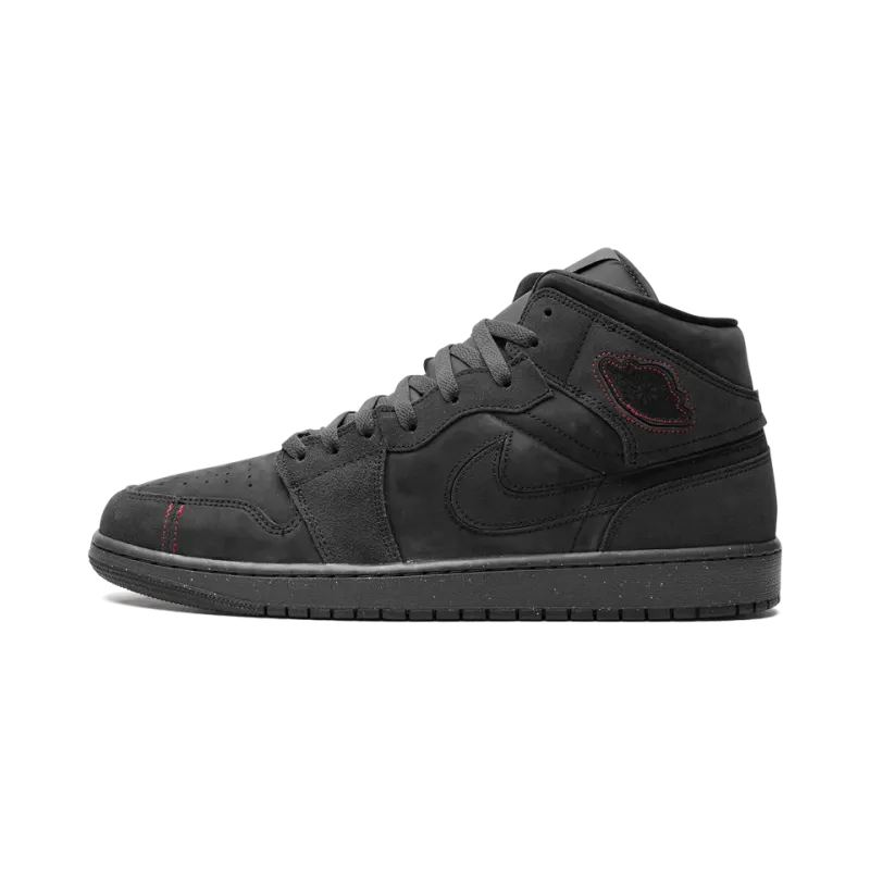 Jordan Air Jordan 1 Mid SE Craft Dark Smoke Red Mens