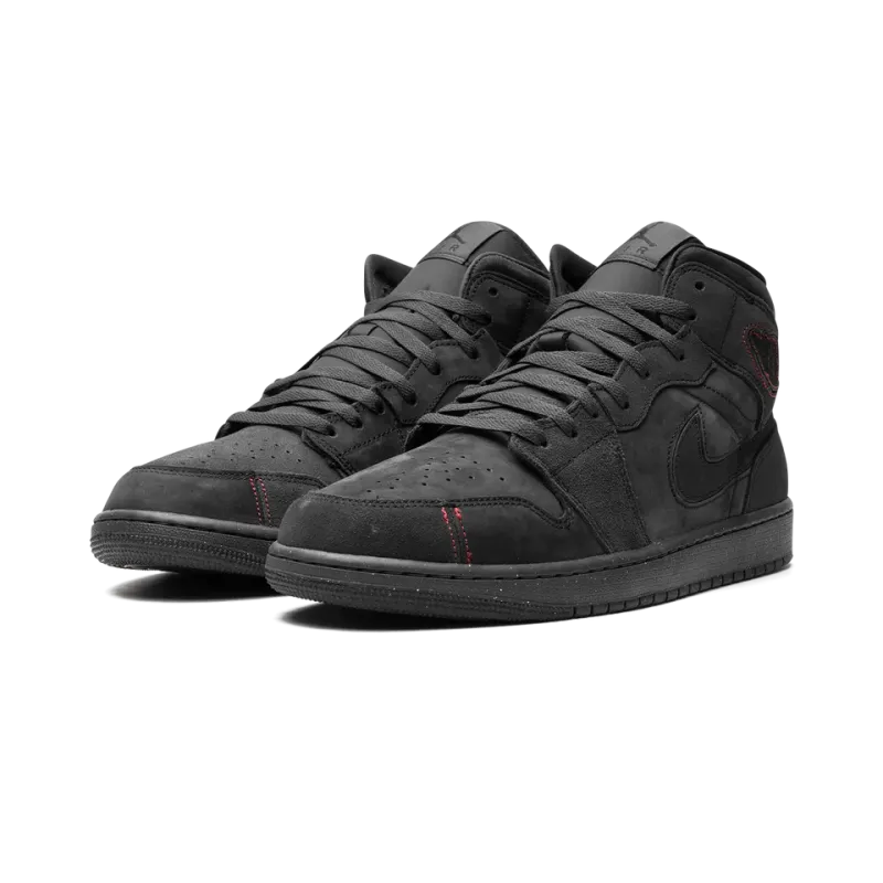 Jordan Air Jordan 1 Mid SE Craft Dark Smoke Red Mens