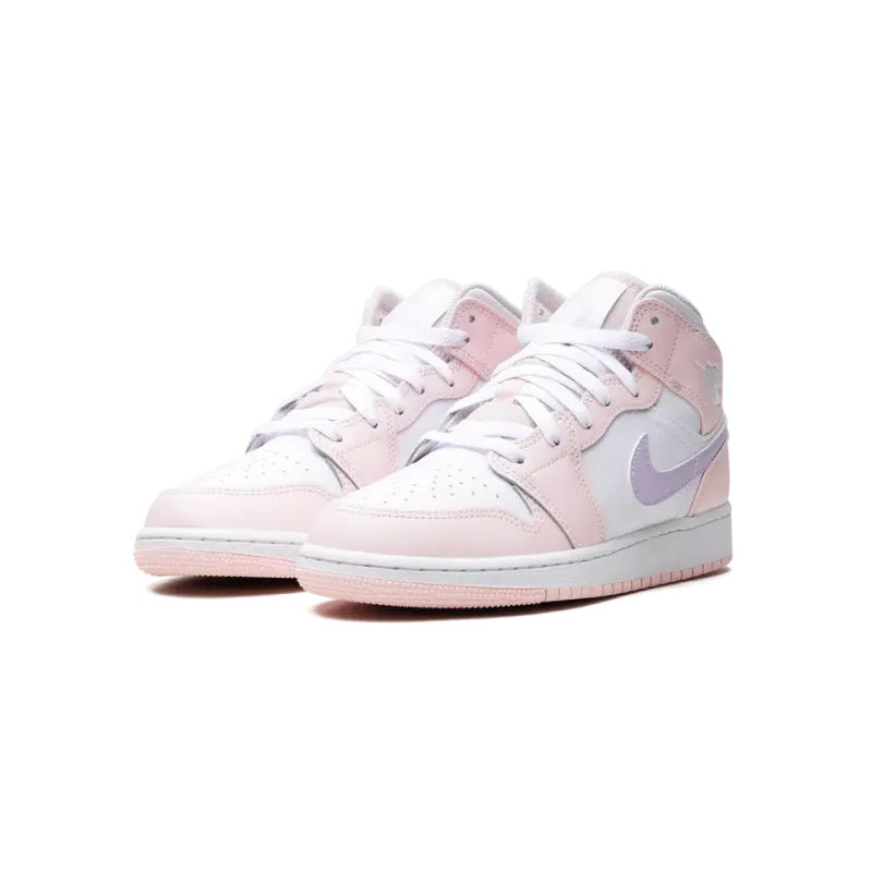 Jordan Air Jordan 1 Mid GS Pink Wash Grade School