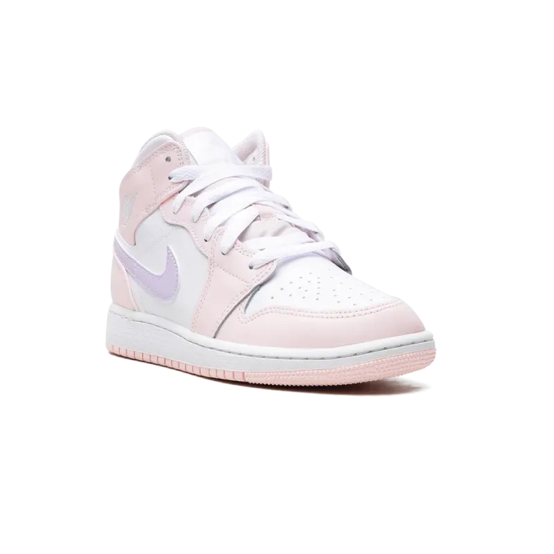 Jordan Air Jordan 1 Mid GS Pink Wash Grade School