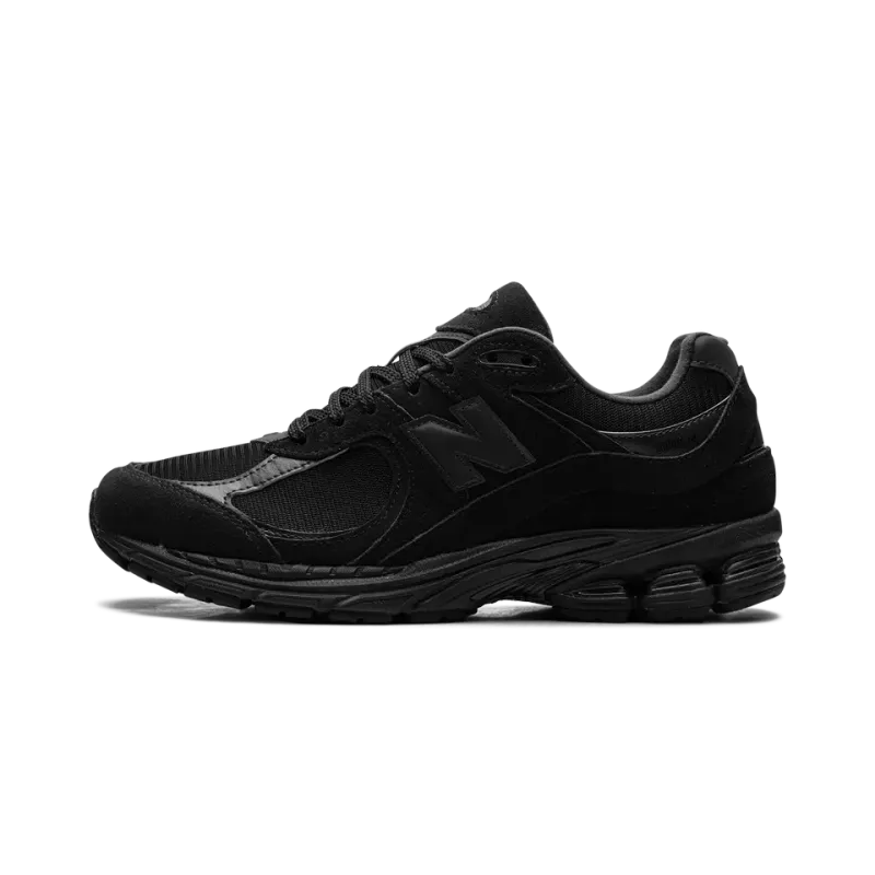 New Balance 2002R Triple Black Suede Mens