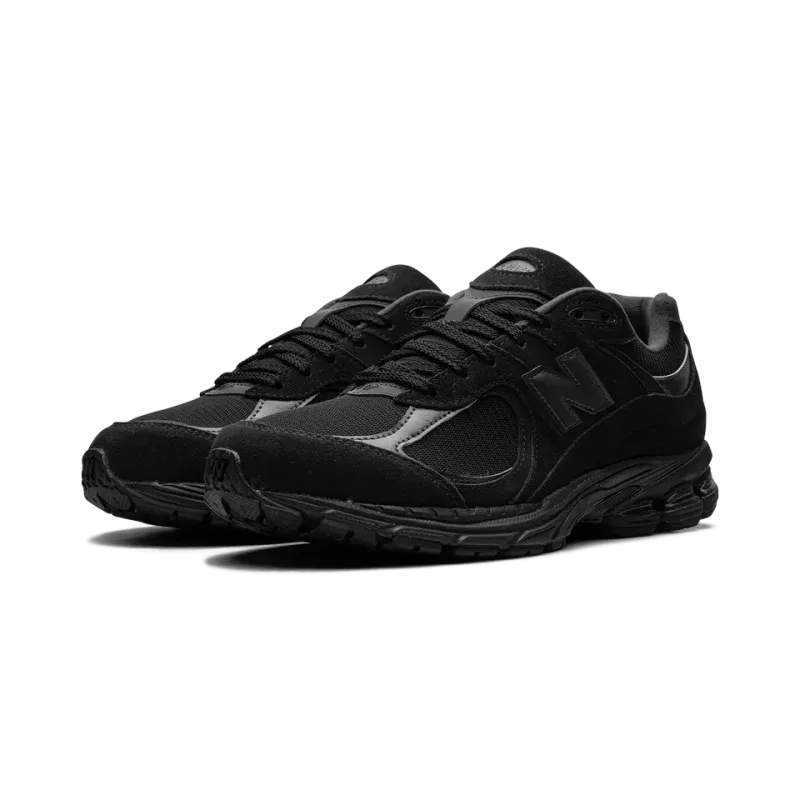 New Balance 2002R Triple Black Suede Mens