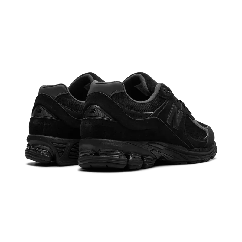 New Balance 2002R Triple Black Suede Mens