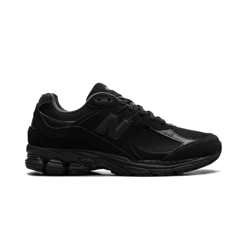 New Balance 2002R Triple Black Suede Mens
