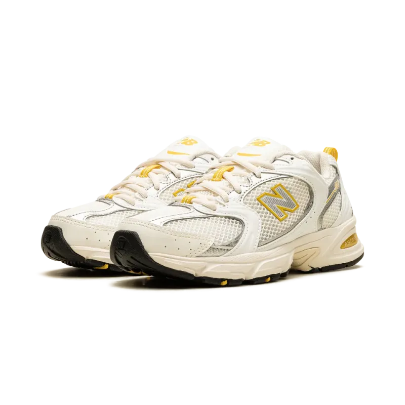 New Balance 530 Sea Salt / White / Ginger Lemon / Silver Metallic Mens