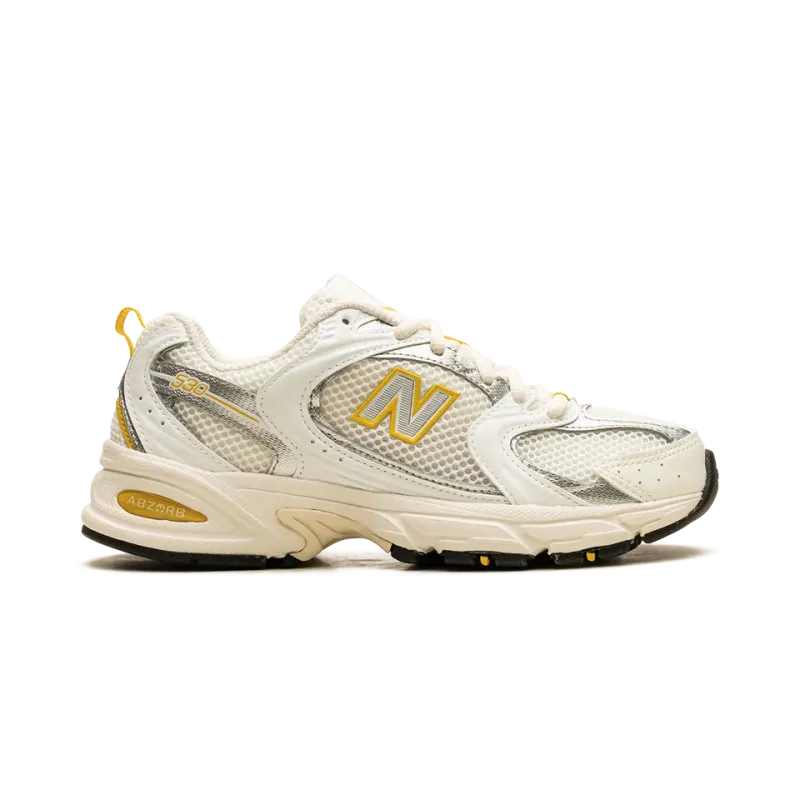 New Balance 530 Sea Salt / White / Ginger Lemon / Silver Metallic Mens