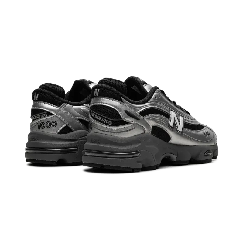 New Balance 1000 Black Silver Metallic Mens