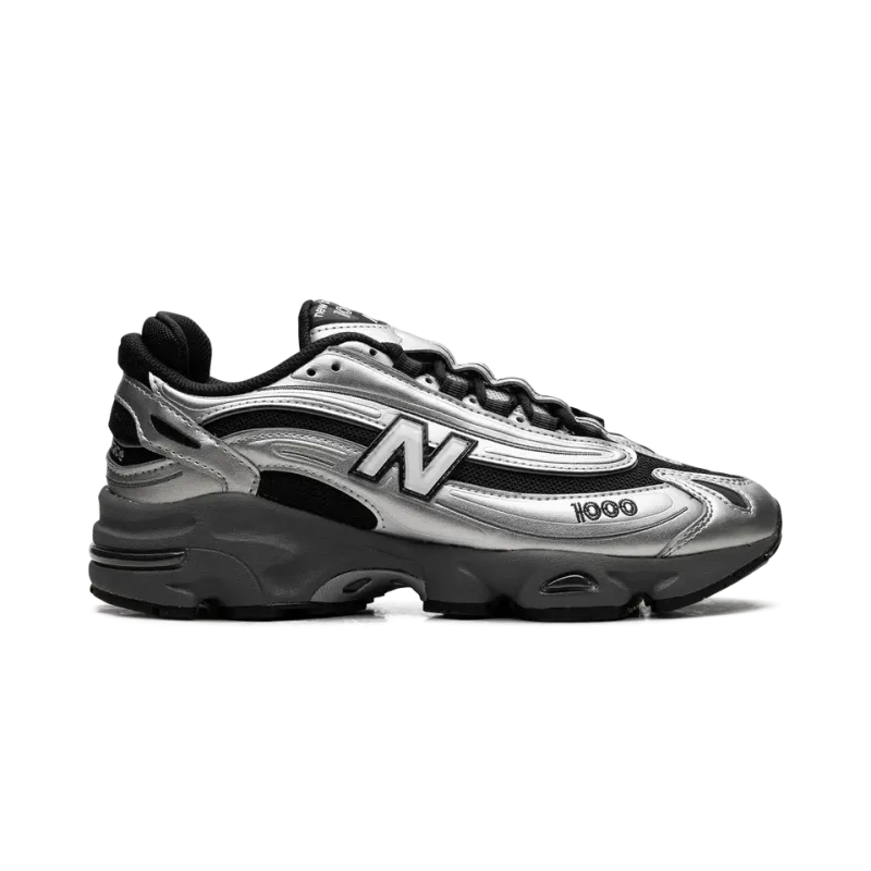 New Balance 1000 Black Silver Metallic Mens