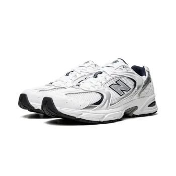 New Balance 530 WHITE/SILVER/NAVY Mens
