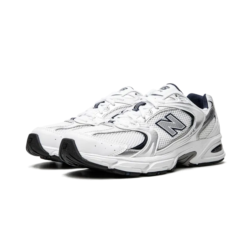 New Balance 530 WHITE/SILVER/NAVY Mens
