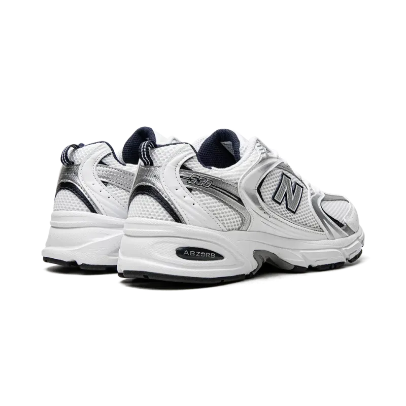 New Balance 530 WHITE/SILVER/NAVY Mens