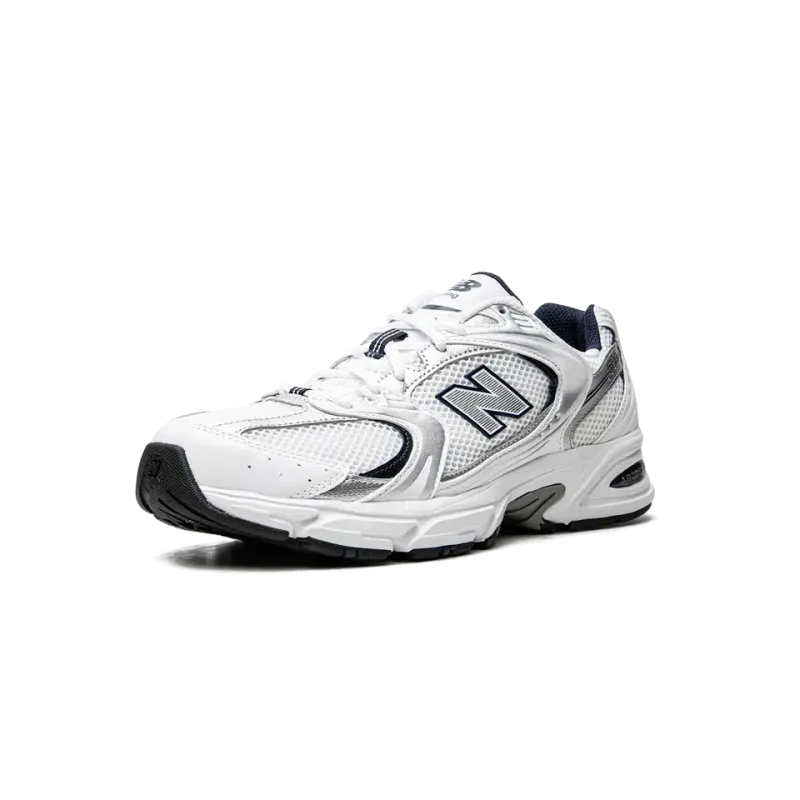 New Balance 530 WHITE/SILVER/NAVY Mens