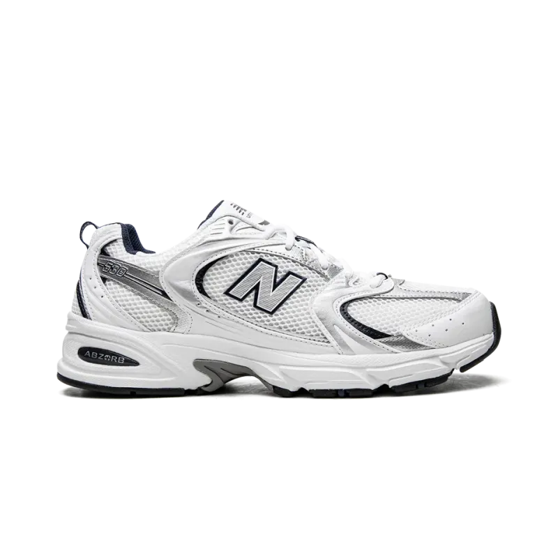 New Balance 530 WHITE/SILVER/NAVY Mens