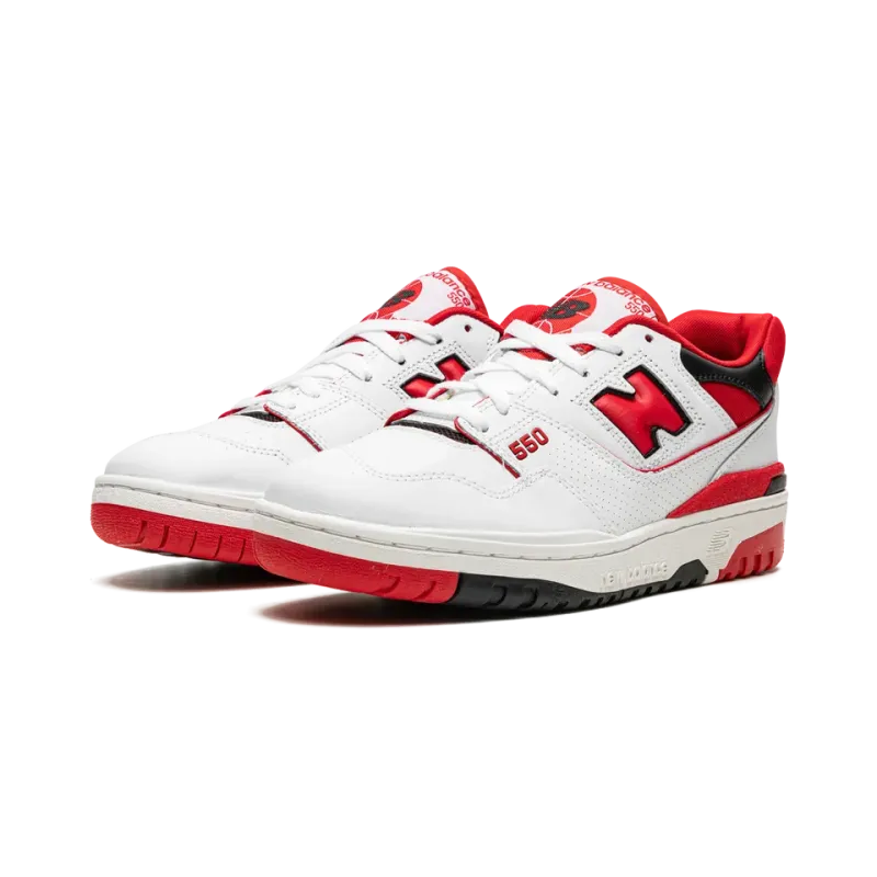 New Balance 550 WHITE RED Mens