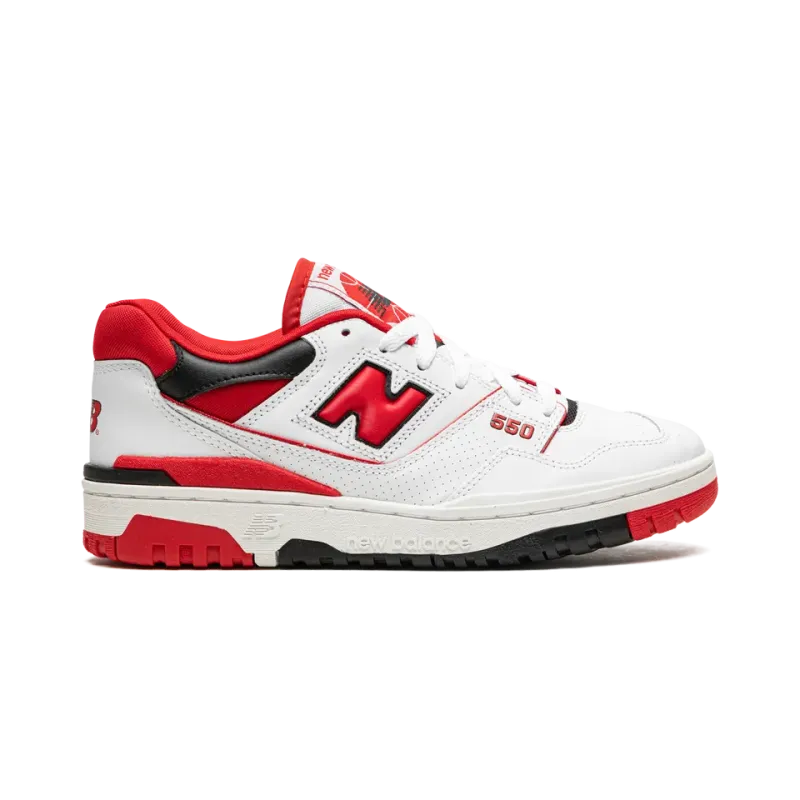 New Balance 550 WHITE RED Mens