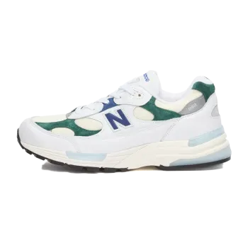 New Balance 992 Made in USA - White Marsh Green Mens