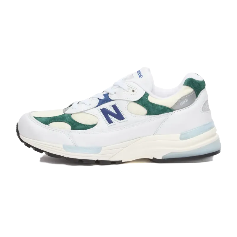 New Balance 992 Made in USA - White Marsh Green Mens