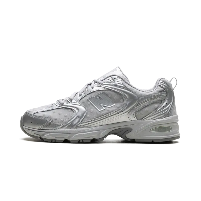 New Balance 530 Silver Metallic Raincloud Polka Dots Mens