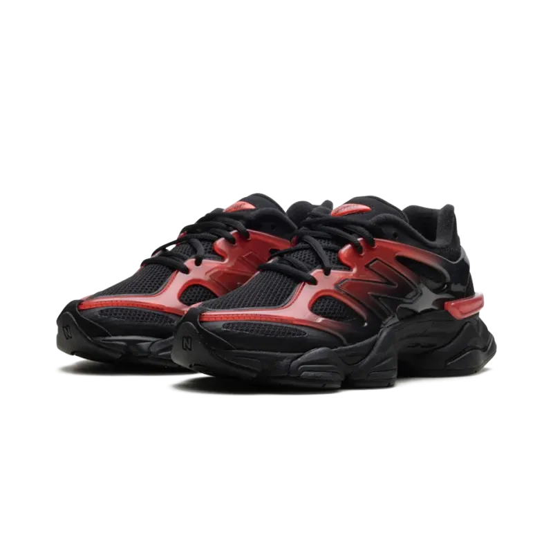 New Balance 9060 Black Red Gradient Mens
