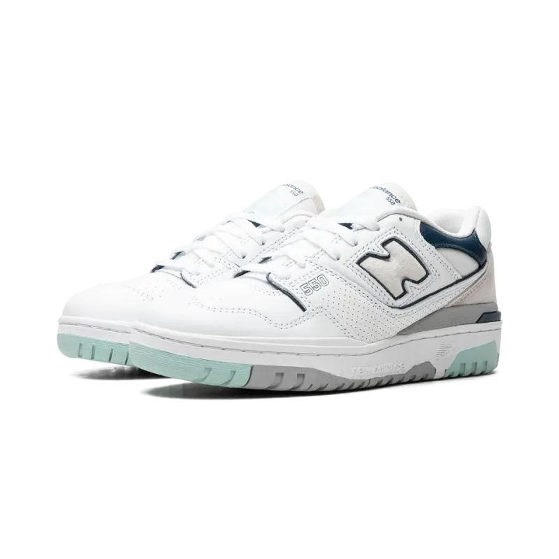New Balance 550 White / Winter Fog Mens