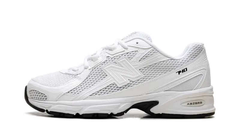 New Balance 740 Triple White Mens — Clean Design Meets Everyday Comfort